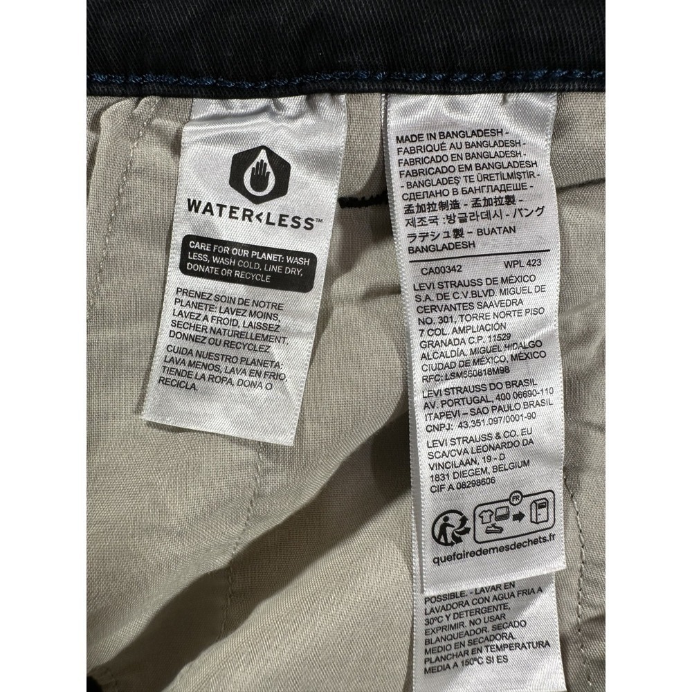 Levi's XX Chino Standard Taper Pants Men's 34X29 Black Stretch - Picture 3 of 7